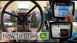 How to drive: John Deere 6R, 7R, 8R, 9R | Erklärung Bedienung | AutoTrac & iTEC | Part 2