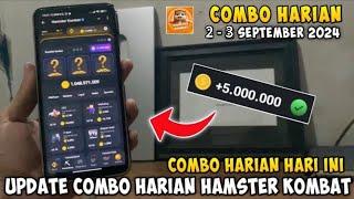 Combo Harian Hamster Kombat Hari Ini 2 - 3 September 2024 | Kombo Harian Hamster Kombat Terbaru