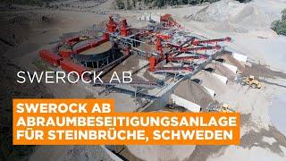 Swerock AB installiert 250 t/h CDE-Waschanlage für Abraum aus Steinbrüchen