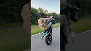 Wheelie into the sunset #supermoto #wheelie #ktm #shorts #viral