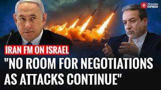 "No talks under fire," Iran Rules Out Talks With Israel Amid Ongoing Strikes