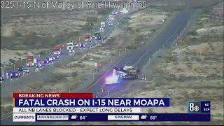 Deadly crash closes portion of I-15 near Valley of Fire