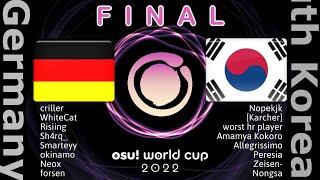 osu! World Cup 2022 final Germany vs South Korea (Winner bracket) WhiteCat vs [Karcher]