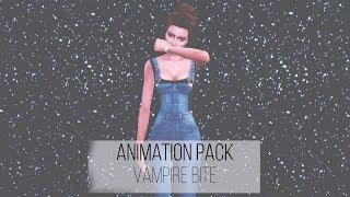 Animation pack sims 4 | Vampire bite