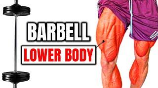 9 Best Barbell Lower Body Exercises| Build 3D Legs [Barbell Only]