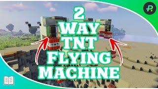 Two Way TNT Flying Machine | Tutorial | Minecraft 1.20+ Java