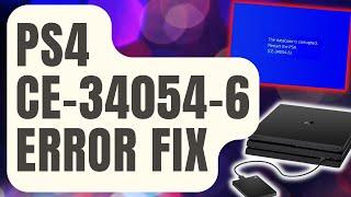 How To Fix PS4 CE-34054-6 Error | Database Corrupted | [Updated 2024]