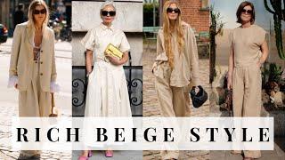 Rich-Looking Beige Outfits for Mature Women | Summer 2025 Edition