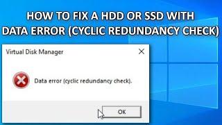 How to FIX Data Error Cyclic Redundancy Check Guide