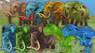 Evolution of Elephant, Woolly Mammoth, T-rex in all episode | Mammoth life #66