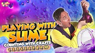 Let’s Play with SLIME! Learning Numbers!!‍ Jimmy Dime Time Educational Videos