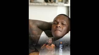 israel adesanya's reaction to the Islam Makhachev knockout of Volkanovski