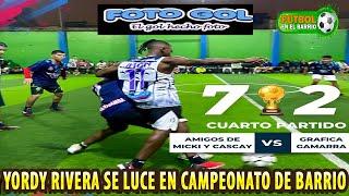 YORDY RIVERA Futsalero Profesional del PANTA WALON se luce y se pasea con Jugadores de Barrio