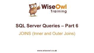 SQL Server Queries Part 6 - JOINS (Inner and Outer Joins)