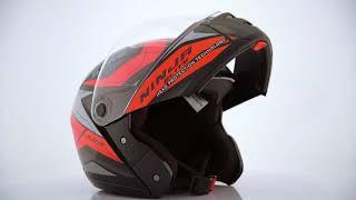 Studds Ninja Elite Super D4 Decor Flip Up Full Face Motorcycle & Two-Wheeler Helmet For Men & Women