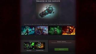 Dota 2 Treasure of the Onyx Eye opening and items overview