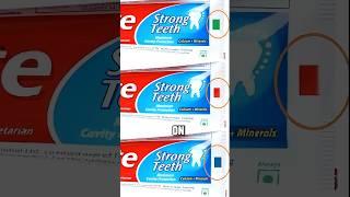 Don't Buy these color code toothpaste #shorts #viral