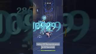 Genshin Impact - Time Challenge - Valley Of Remembrance In 22 Seconds