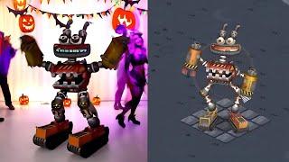 AI Epic wubbox enjoys Halloween party on earth island  | My singing monsters #msm