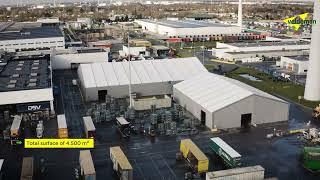 Temporary storage space for Volvo Group Ghent