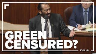 Rep. Al Green speaks while the House debates his censure