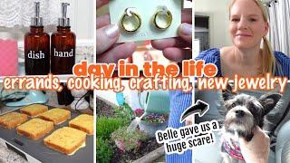ERRANDS, COOKING, CRAFTING, ANA LUISA JEWELRY + BELLE  GAVE US A HUGE SCARE / SUMMER DAY IN THE LIFE