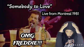 QUEEN - "SOMEBODY TO LOVE" LIVE AT MONTREAL 1981 | I WAS BORN LATE! LOL