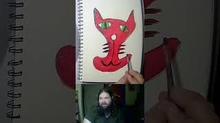 What Tool Shape #artistwhopaintlive #drawing #art #felineart #artandcraft #catartwork #artlive #draw