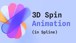 How to create a Spinning 3D icon in Spline