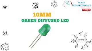 10mm Green Diffused LED| Tenet Technetronics