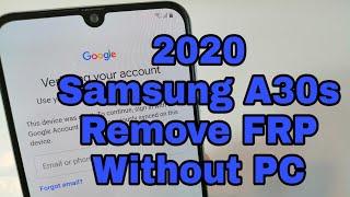 BOOM!!! Samsung A30s SM-A307FN. Remove Google Account.Bypass FRP.