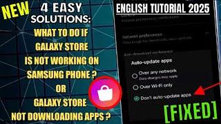 What To Do If Galaxy Store Is Not Working Samsung || Galaxy Store Not Downloading Apps [Fixed]