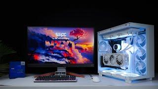 NZXT H9 Flow White Build - Giới thiệu NZXT Kraken 360 RGB | PC Timelapse | 5SPC