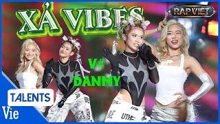 DANMY - V# "XẢ VIBES" cực slay tạo nên cơn địa chấn tại vòng đối đầu | Rap Việt Live Stage