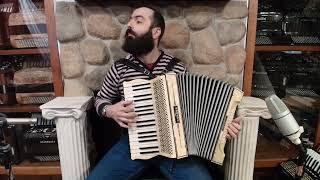 7094 - Buttercream Hohner Verdi I Piano Accordion MM 34 48 $499