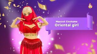 Oriental girl Mascot Costume