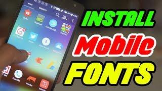 How to Install Custom Fonts on Android Mobile in Tamil - Youtube Tutorials in Tamil