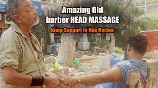 Old Man Amazing Head massage | Indian ASMR | Only $1.20 | Cosmic Indian Head Massage