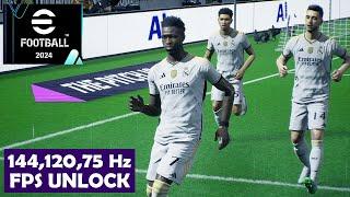 eFootball 2024 PC Unlock FPS (144,120,75Hz) Limit - Fix Lag | Phil Gaming OP