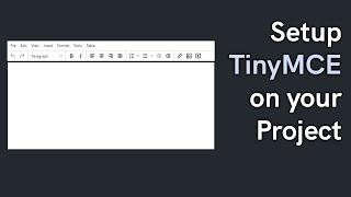 Integrate TinyMCE on Laravel project with Image Upload (WYSIWYG HTML editor)