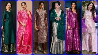 Trendy Party Wear suit design 2025 |  New Banarasi Suit Design 2025 | wedding Brocade Suit Design