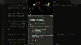 Firework using javascript coding