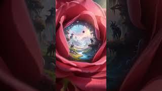 AI Mystery: A Hidden Cosmos Blooms Inside a Flower 