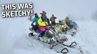 Getting LOST in Idaho snow! Skidoo crashes, Polaris carnage!