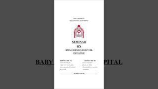 Seminar on Baby friendly hospital initiative / Seminar on Bfhi / How to make seminar #seminar #exam