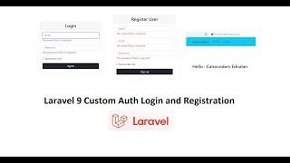 Laravel 9 Custom Auth Login and Registration