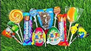 Satisfying video ASMR lollipops candy unboxing video ASMR opening  video and chocolate gummy 