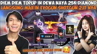 REAKSI NAYYA GUA TOPUPIN AKUN FFNYA 25K DIAMOND! LANGSUNG MAX IN EVO GUN SG2 2 JUTA