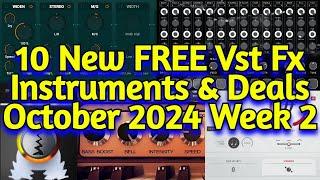 10 Best New FREE VST Effect Plugins, Vst Instruments Sample Packs & Deals - OCTOBER 2024 Week 2