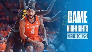 Iowa at Illinois | Highlights | Big Ten Men's Basketball | 02/25/2025